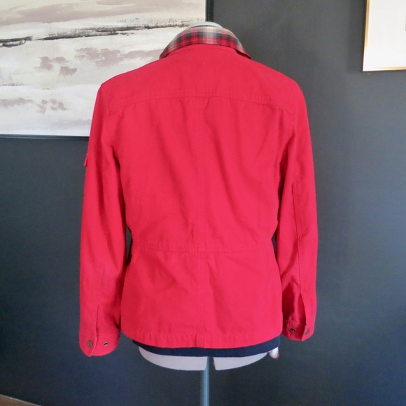 Vintage Ralph Lauren Naval Supply Company Red Canvas Military Utility Jacket - Picture 11 of 11
